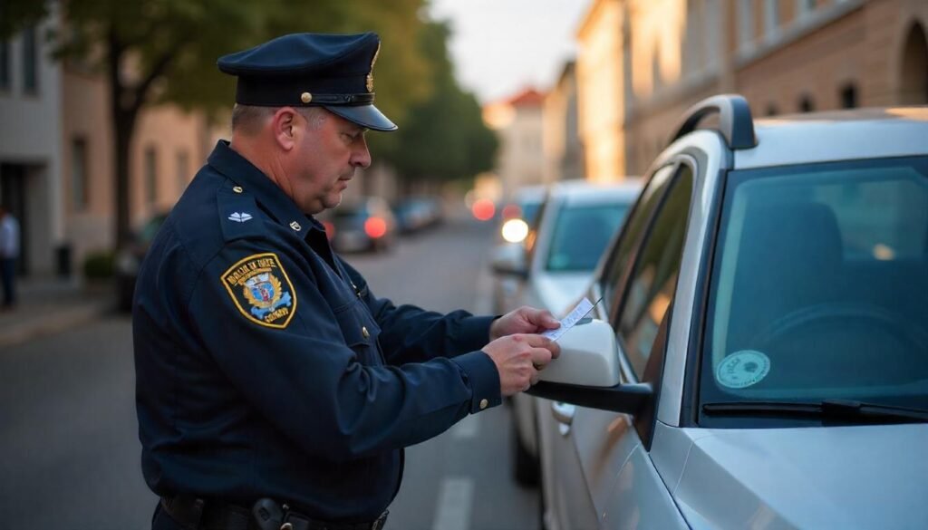 a cop searching a car on road without any warrant.